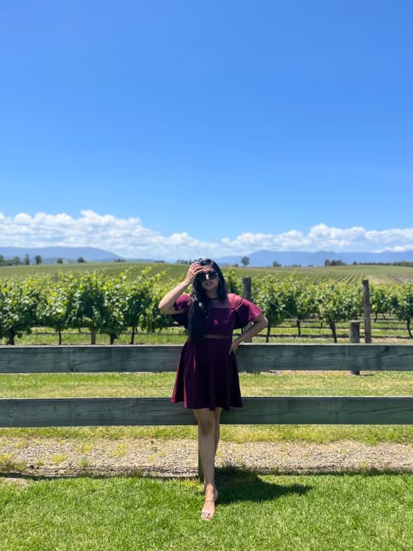 Travel snapshot of Surbhi during a trip 