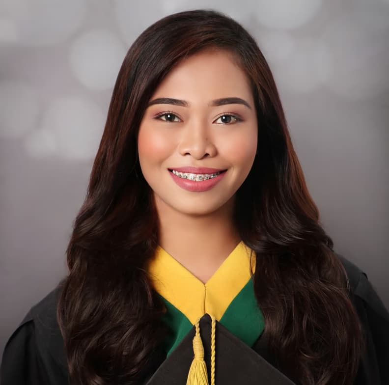 Graduation ceremony photo of Shekinah Mae  