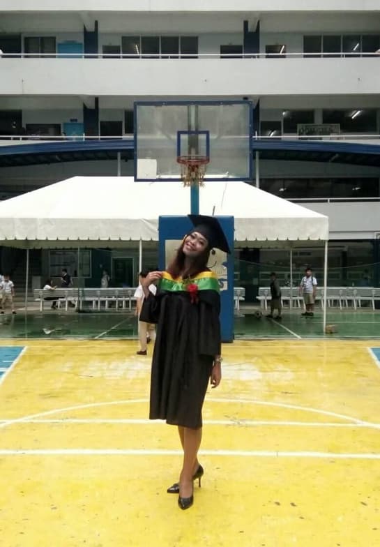 Graduation ceremony photo of Shekinah Mae  
