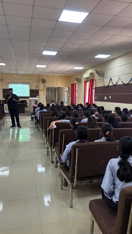 Naman conducting a lesson 