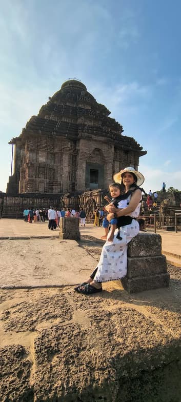 Travel snapshot of Anupam during a trip 