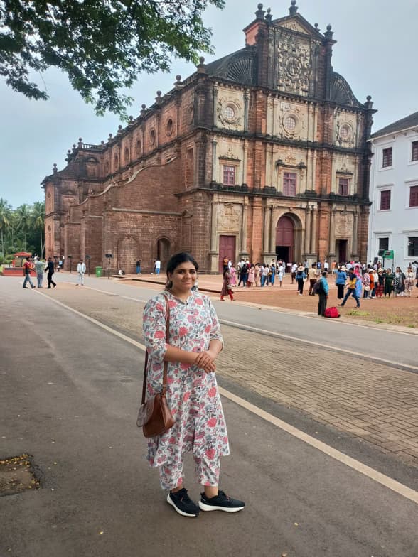 Travel snapshot of Namitha during a trip 