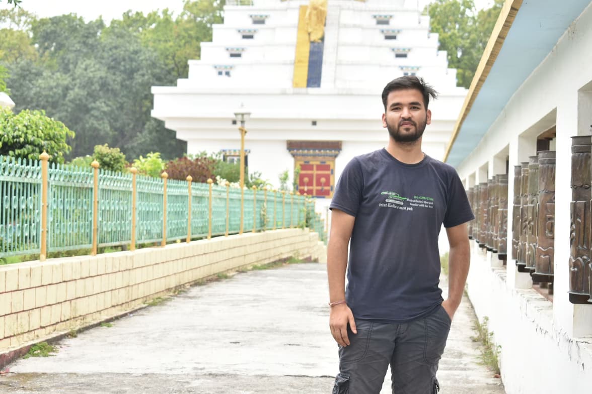 Travel snapshot of Sanidhya during a trip 
