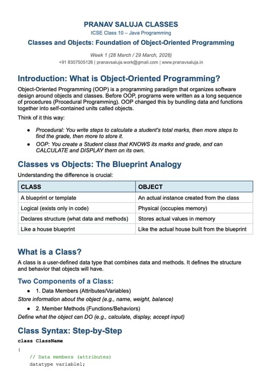Coding learning materials by Pranav 