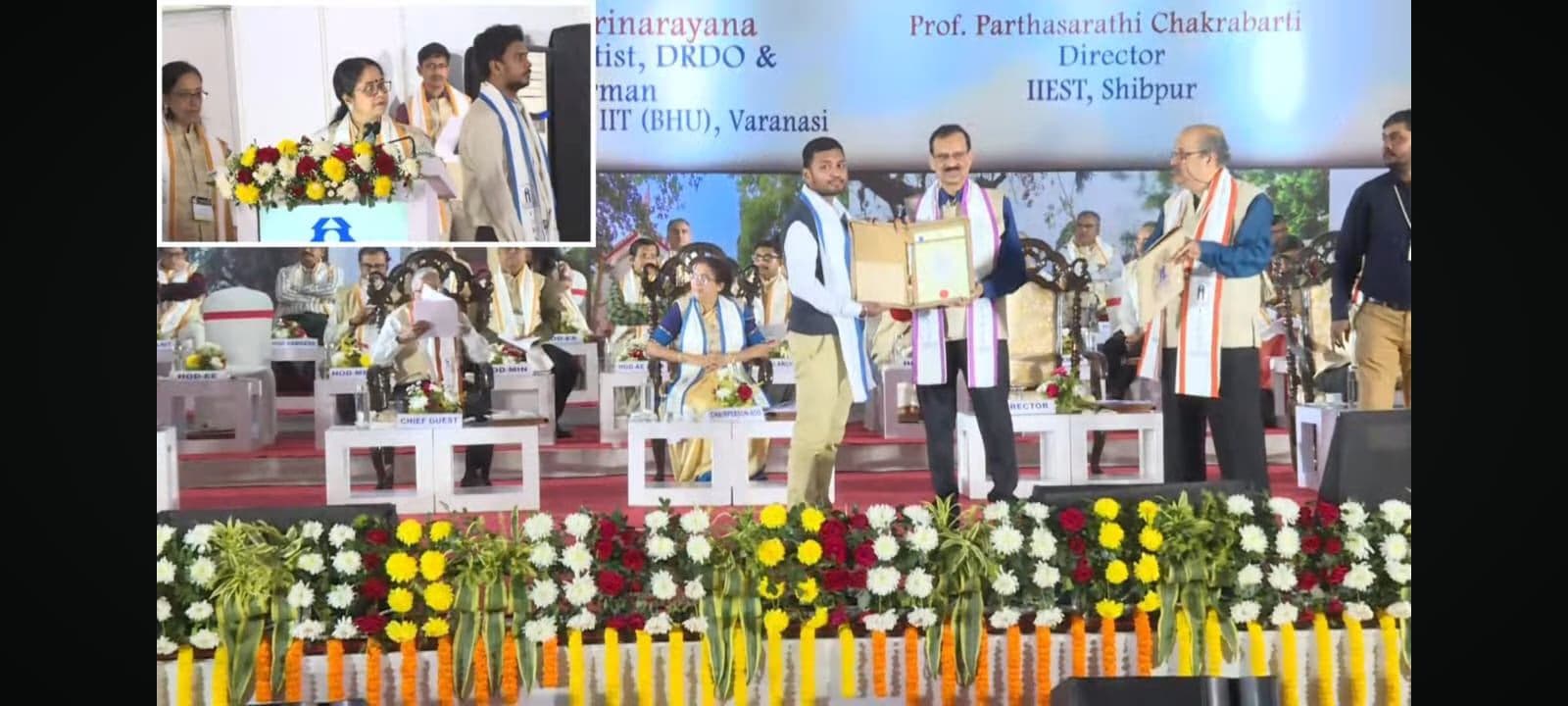 Graduation ceremony photo of Abhishek 