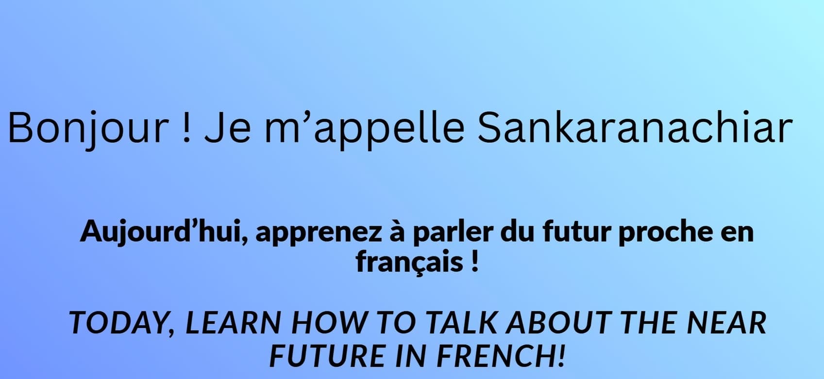 Sans conducting a lesson 