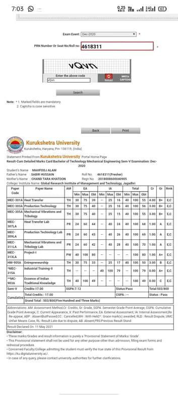 Verified degree or teaching certification of Mahfooj  