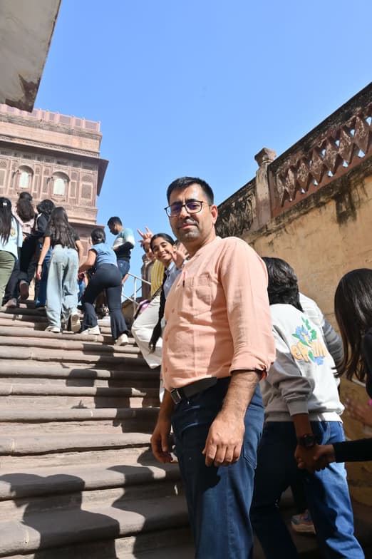 Travel snapshot of Lalit during a trip 