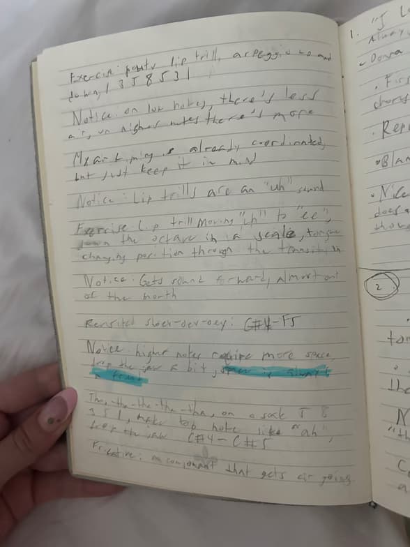 Digital pen-tab teaching notes by Mia 