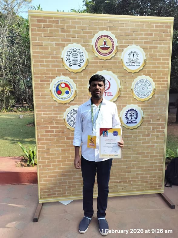 Graduation ceremony photo of RAJESH 