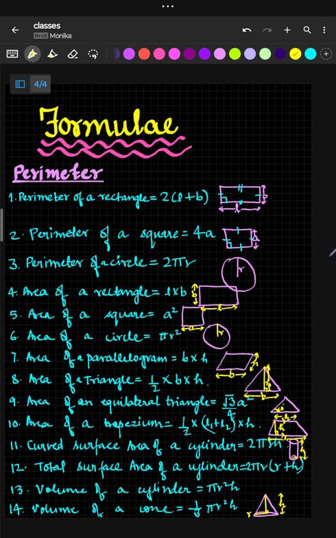 Mathematics learning materials by Monika 