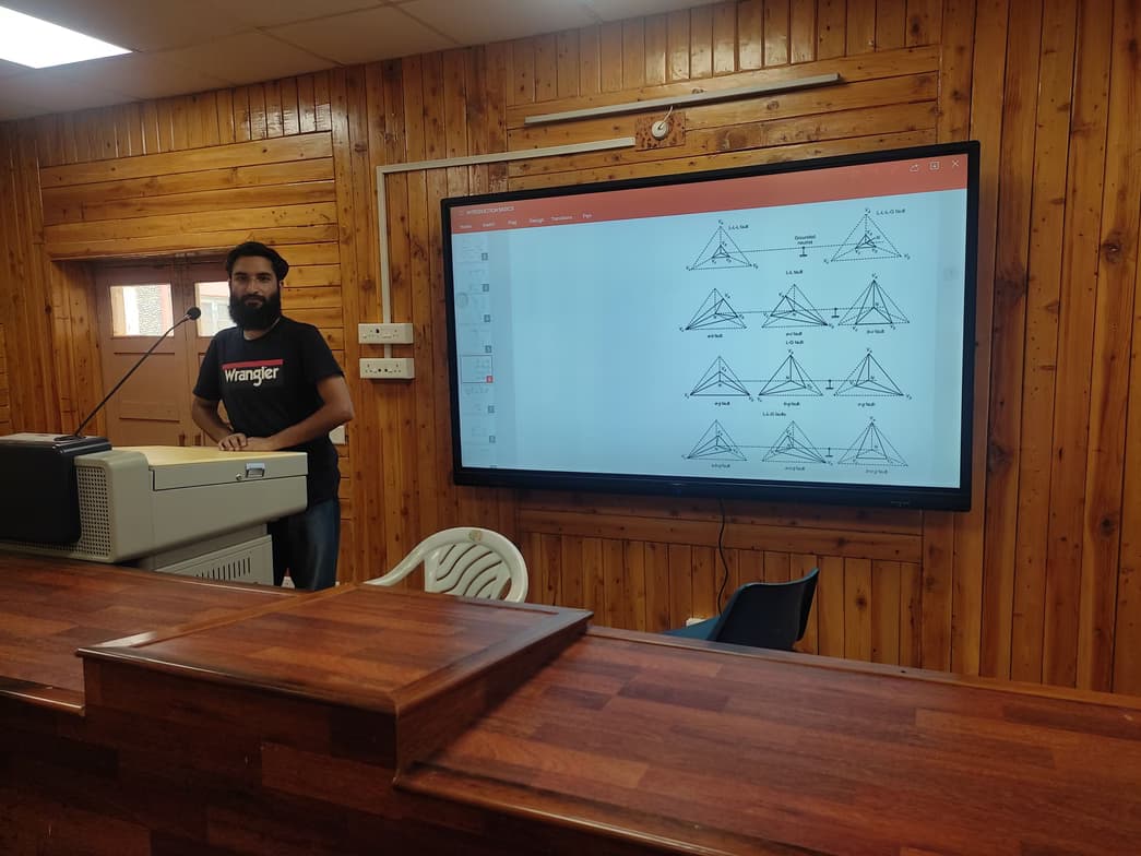 Tajamul  conducting a lesson 