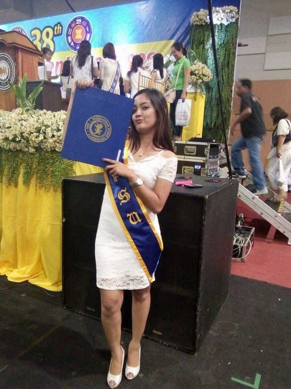 Graduation ceremony photo of Judy Ann 