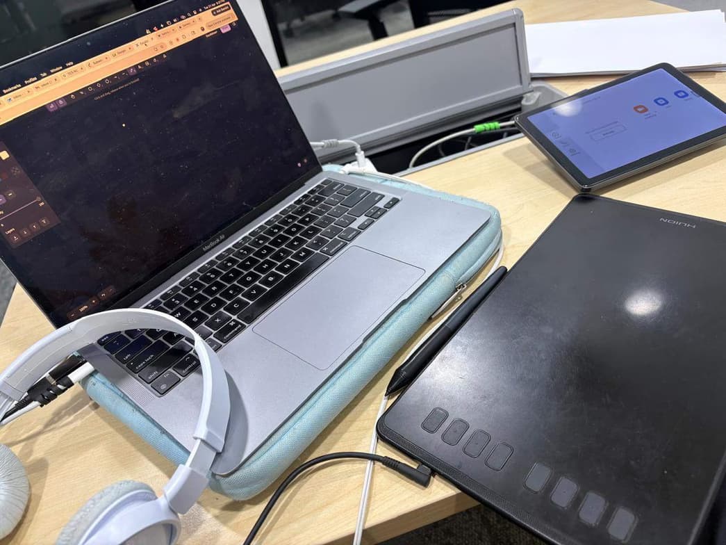 Teaching setup of Pranav for private tutoring 