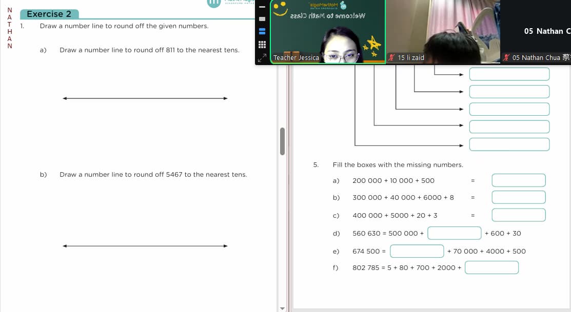 Jessica conducting a lesson 
