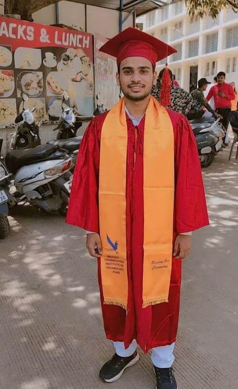 Graduation ceremony photo of Rajvardhan 