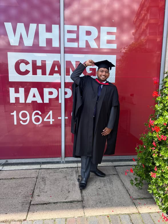 Graduation ceremony photo of Maharshhi  
