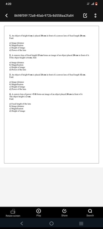 Physics learning materials by Tahera 