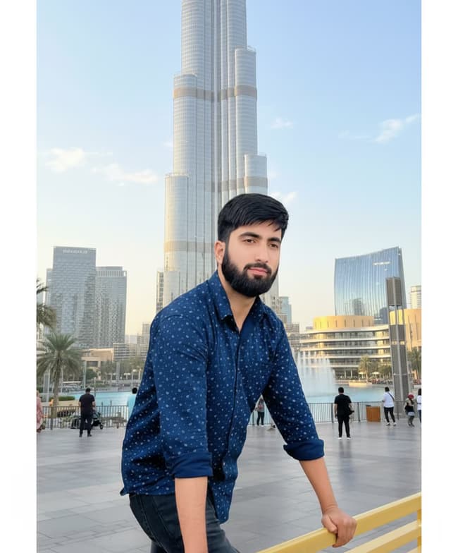 Travel snapshot of Faisal during a trip 