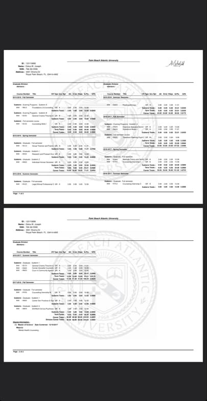 Verified degree or teaching certification of Delsa  
