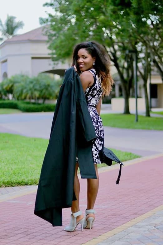 Graduation ceremony photo of Delsa  