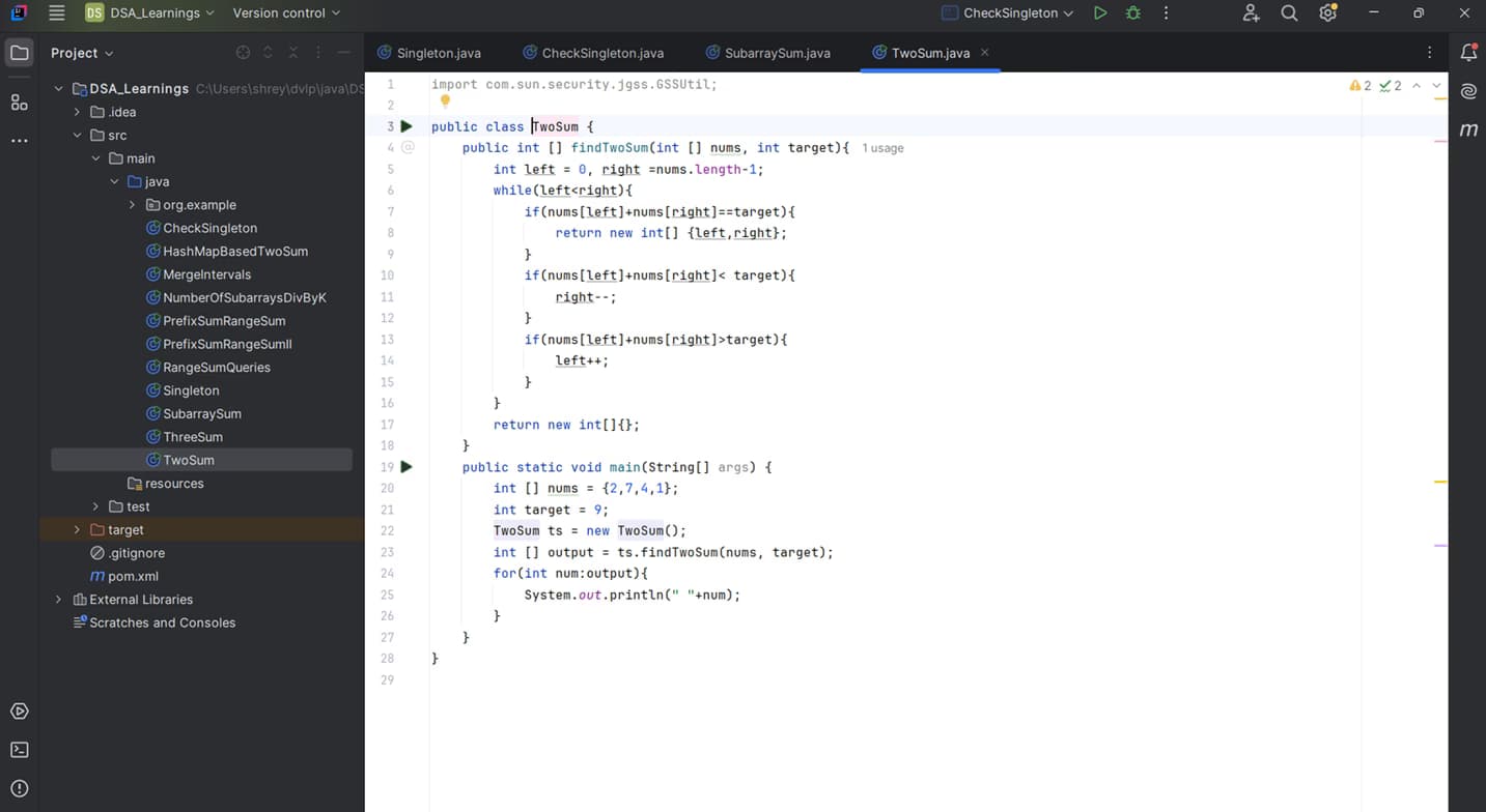 Coding learning materials by Shreyasi 