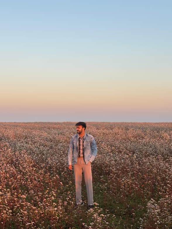 Travel snapshot of Varun during a trip 