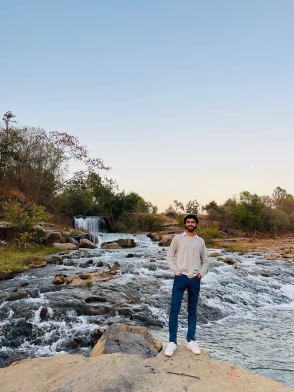 Travel snapshot of Varun during a trip 