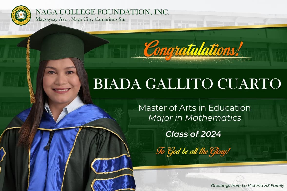 Graduation ceremony photo of Biada 