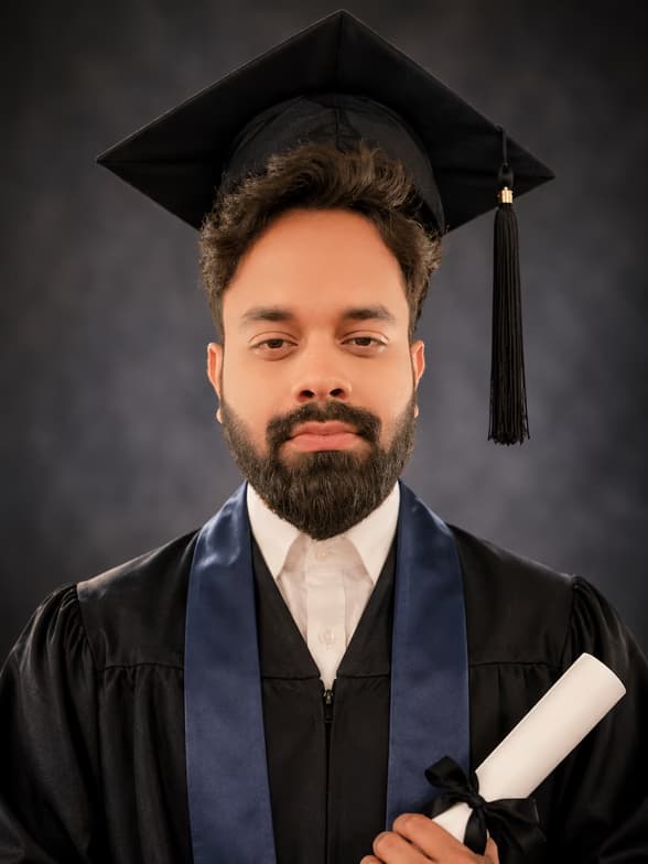 Graduation ceremony photo of ANISH 
