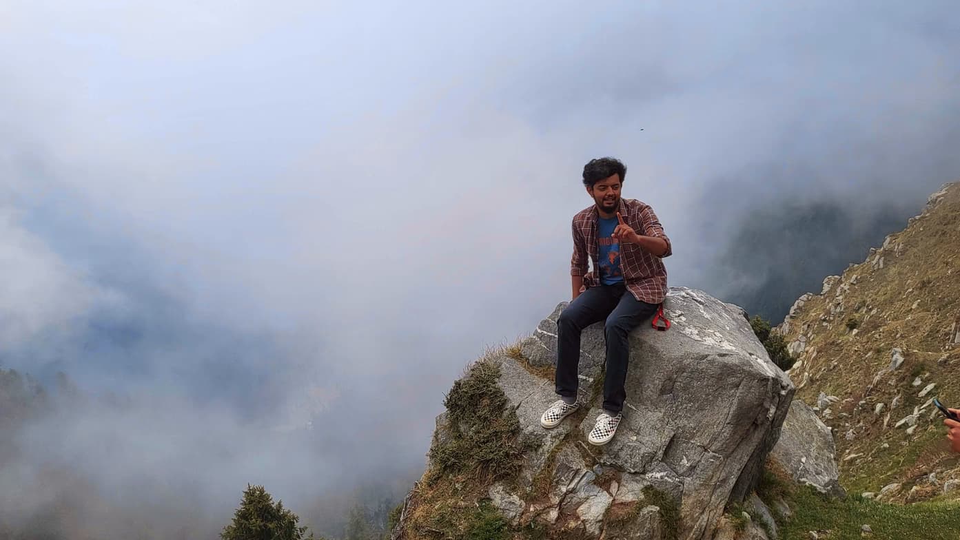 Travel snapshot of Arjun during a trip 