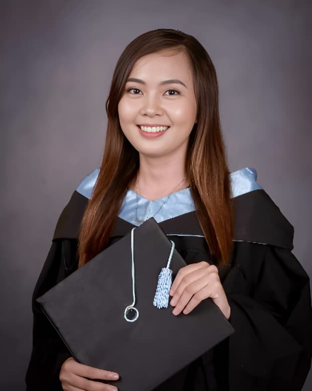 Graduation ceremony photo of Jorgie  