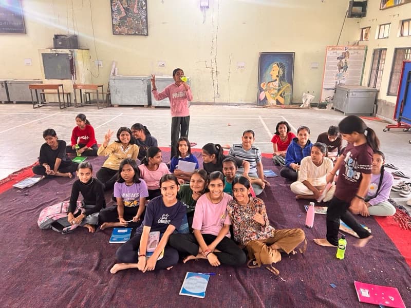 Piyush  conducting a lesson 