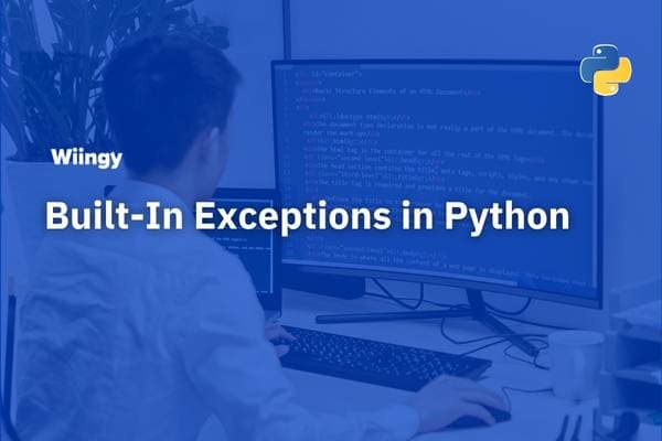 built in exceptions in python