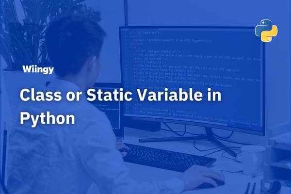 class or static variable in python