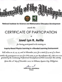 Profile photo of Jovel Avilla, undefined tutor at Wiingy