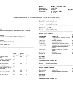 Profile photo of Chun Man Wong, undefined tutor at Wiingy