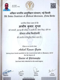 Profile photo of Dr. ASHISH KUMAR GUPTA, undefined tutor at Wiingy