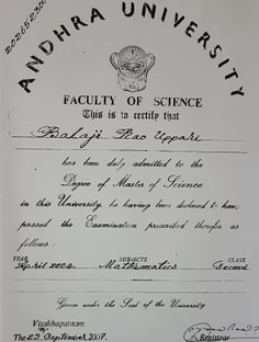 Profile photo of BALAJI RAO UPPARI, undefined tutor at Wiingy