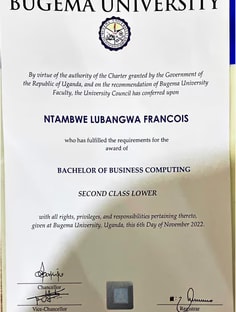 Profile photo of Francois Lubangwa, undefined tutor at Wiingy