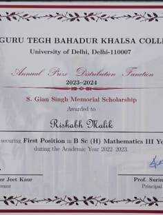 Profile photo of RISHABH MALIK, undefined tutor at Wiingy