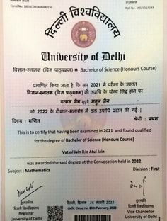 Profile photo of VATSAL JAIN, undefined tutor at Wiingy