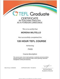 Profile photo of Morena Militello, undefined tutor at Wiingy