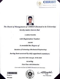 Profile photo of Arhan Basha  Syed, undefined tutor at Wiingy