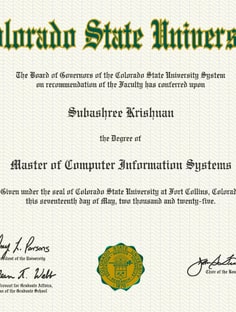 Profile photo of Subashree  Krishnan, undefined tutor at Wiingy