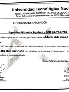 Profile photo of Agustina Aguirre, undefined tutor at Wiingy