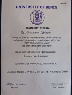 Profile photo of Osariemen Rex Igbinoba , undefined tutor at Wiingy