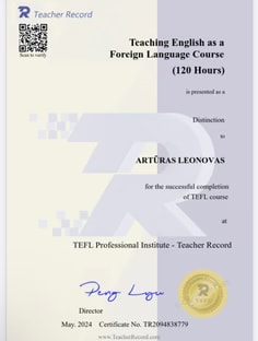 Profile photo of Arturas Leonovas, undefined tutor at Wiingy