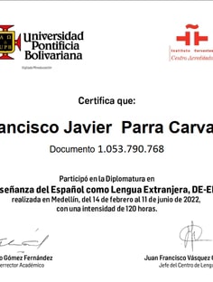 Profile photo of Francisco Javier  Parra Carvajal, undefined tutor at Wiingy