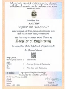 Profile photo of Madhan Arunkumar, undefined tutor at Wiingy